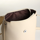 Рюкзак городской из искусственной кожи на молнии, цвет молочный - Фото 4