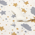 Комбинезон детский закрытые ножки, цвет белый/звёздочки, рост 74 см - фото 23918183