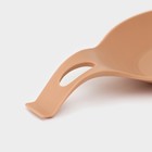 Силиконовая подставка под ложку Доляна «Симпл» 19.5×9.5 см, цвет бежевый - Фото 6