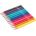 Цветные карандаши в тубусе, 12 цветов, трехгранные, Минни Маус и Единорог - Фото 5