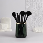 Органайзер - подставка для хранения косметики GREEN, 11×8.2×8.2 см, зелёный - Фото 3