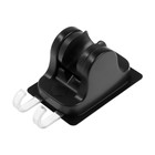 Держатель для душевой лейки ZEIN Z122, самоклеющийся, регулируемый, с крючком, черный - Фото 7