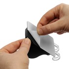 Держатель для душевой лейки ZEIN Z122, самоклеющийся, регулируемый, с крючком, черный - Фото 10