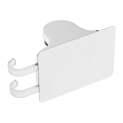 Держатель для душевой лейки ZEIN Z123, самоклеющийся, регулируемый, с крючком, хром