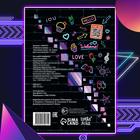 Альбом наклеек «Неоновый город», А5, Аниме, 170 стильных стикеров - Фото 5