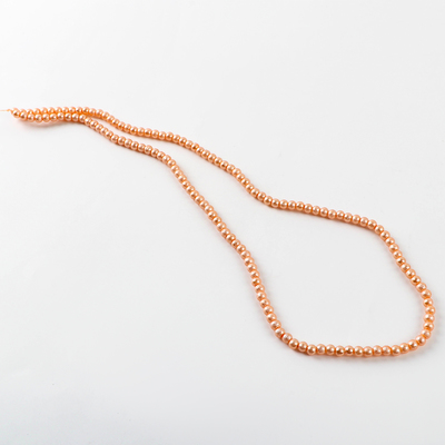 Бусины из стекла, набор 140 шт., размер 1 шт. 6 — мм, цвет оранжевый