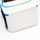 Рюкзак-переноска для кошек и собак, 30×40×25 см, белый/голубой - Фото 4