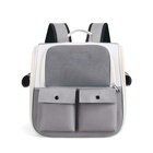 Рюкзак - переноска для животных, 39×40×25 см, серый - Фото 3