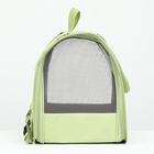 Рюкзак-переноска для кошек и собак, 35×30×26 см, зелёный - Фото 7