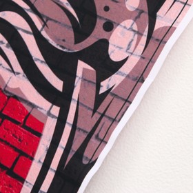 Фотофон для съёмок, винил «След от шин и кирпичная стена», 80×120 см