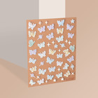 Наклейки для ногтей «Волшебные бабочки», объёмные, разноцветные - фото 321246989