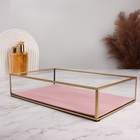 Органайзер для хранения «PINK RIPPLES», стеклянный, 29×17.5×6 см, цвет медный, розовый - Фото 2