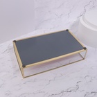 Органайзер для хранения «PINK RIPPLES», стеклянный, 29×17.5×6 см, цвет медный, розовый - Фото 8