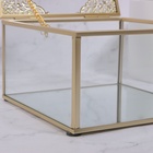 Органайзер для хранения «GREAT», с крышкой, стеклянный, с зеркальным дном, 1 секция, 15×15×8,5 см, прозрачный/медный - Фото 12