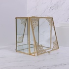 Органайзер для хранения «GREAT», с крышкой, стеклянный, с зеркальным дном, 1 секция, 15×15×8,5 см, прозрачный/медный - Фото 8