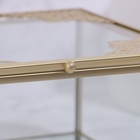 Органайзер для хранения «GREAT», с крышкой, стеклянный, с зеркальным дном, 1 секция, 15×15×8,5 см, прозрачный/медный - Фото 9