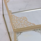 Органайзер для хранения «GREAT», с крышкой, стеклянный, с зеркальным дном, 1 секция, 15×15×8,5 см, прозрачный/медный - Фото 10