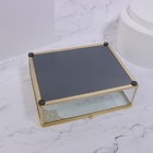 Органайзер для хранения «GREAT», с крышкой, стеклянный, с зеркальным дном, 1 секция, 20 × 16 × 6,5 см, цвет прозрачный/медный - Фото 12