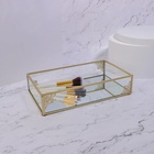 Органайзер для хранения «GREAT», стеклянный, с зеркальным дном, 1 секция, 24 × 14 × 5 см, цвет прозрачный/медный - Фото 3