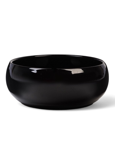 Кашпо - бонсайница «Мира», круглое, 18×18×7 см, чёрное