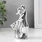Сувенир керамика "Поцелуй" серебро 11,5 см - Фото 3