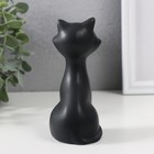 Сувенир керамика "Чёрный котик с золотым носом" матовый 6х5х13 см - Фото 3