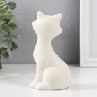 Сувенир керамика "Белый котик с золотым носом" матовый 6х5х13 см - фото 23868018