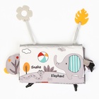 Развивающий складной коврик Крошка Я «Зверята», с книжкой - шуршалкой, 3 в 1 - Фото 7