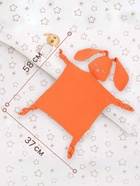 Комфортер - игрушка для сна новорожденных, M&B «Зайка», погремушка, муслин, оранжевый - Фото 5