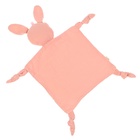 Комфортер - игрушка для сна новорожденных, M&B «Зайка», погремушка, муслин, розовый - Фото 2