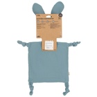 Комфортер - игрушка для сна новорожденных, M&B «Зайка», погремушка, муслин, синий - Фото 6