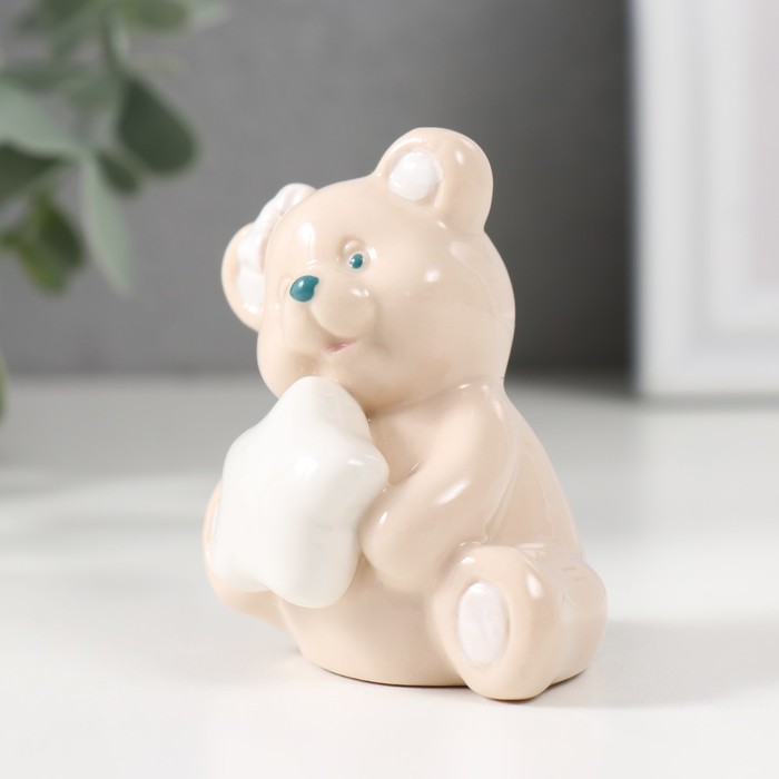 Сувенир керамика "Медвежата с подушками" МИКС 7х5,5х4,5 см