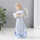 Сувенир керамика "Ангел рассматривающий цветы" 18х7,5х6 см - Фото 4