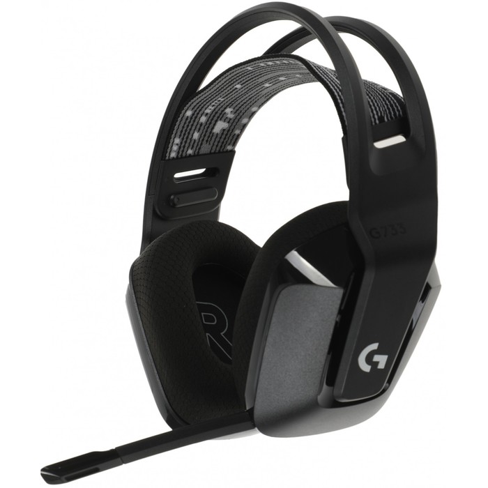 Наушники с микрофоном Logitech G733 Lightspeed черный мониторные Radio оголовье (981-000864   102947 - Фото 1