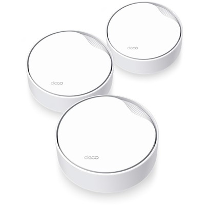 Бесшовный Mesh роутер TP-Link Deco X50-PoE(3-pack) AX3000 1000/2500BASE-T белый (упак.:3шт)   102950