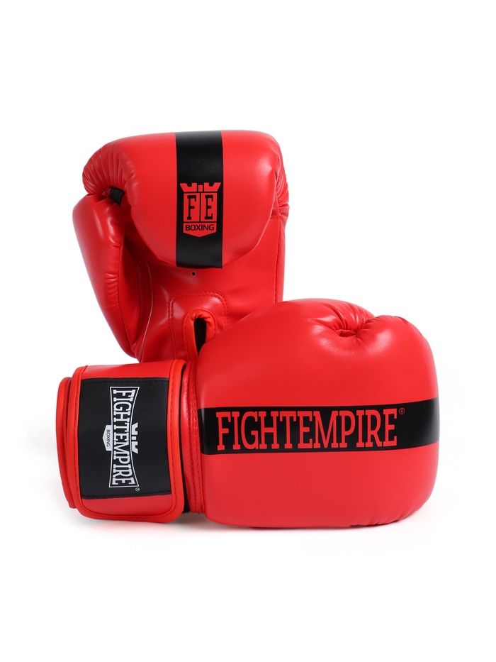 УЦЕНКА Перчатки боксёрские детские FIGHT EMPIRE, красные, размер 4 oz - Фото 1