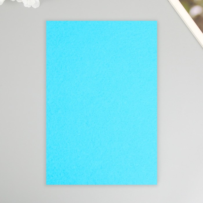 Набор жесткого фетра "Астра" (3 шт) голубой, 1 мм, 160 гр, 20х30 см - Фото 1