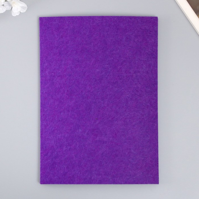 Набор жесткого фетра "Астра" (3 шт) тёмно-фиолетовый, 3 мм, 20х30 см - Фото 1