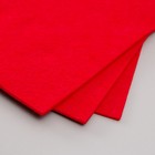 Набор мягкого фетра "Астра" (3 шт) ярко-красный, 3 мм, 400 гр. 20х30 см - Фото 2