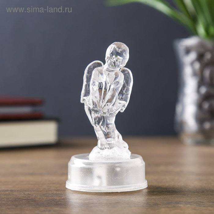 Сувенир пластик "Ангелок" со светом, МИКС, 9х5х5 см - Фото 1