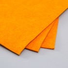 Набор мягкого фетра "Астра" (3 шт) оранжевый, 3 мм, 400 гр. 20х30 см - фото 9628027