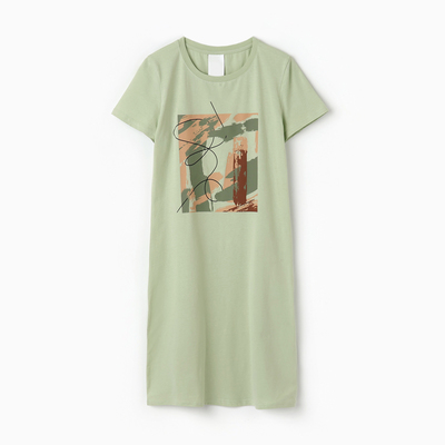 Туника женская домашняя, цвет зелёный, размер 56