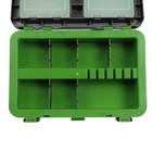 Ящик зимний HELIOS двухсекционный, цвет серо-салатовый - Фото 5