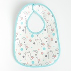 Набор детских слюнявчиков Крошка Я, 4 шт. + подарок, 29×20 см, цвет бирюзовый, серый - Фото 6