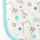 Набор детских слюнявчиков Крошка Я, 4 шт. + подарок, 29×20 см, цвет бирюзовый, серый - Фото 9