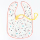 Набор детских слюнявчиков Крошка Я, 4 шт. + подарок, 29×20 см, цвет розовый, серый - Фото 12