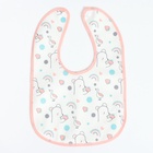Набор детских слюнявчиков Крошка Я, 4 шт. + подарок, 29×20 см, цвет розовый, серый - Фото 5