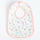 Набор детских слюнявчиков Крошка Я, 4 шт. + подарок, 29×20 см, цвет розовый, серый - Фото 6