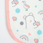 Набор детских слюнявчиков Крошка Я, 4 шт. + подарок, 29×20 см, цвет розовый, серый - Фото 9