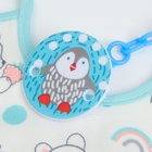 Набор детских слюнявчиков Крошка Я, 4 шт. + подарок, 20×17 см, цвет бирюзовый, серый - Фото 11